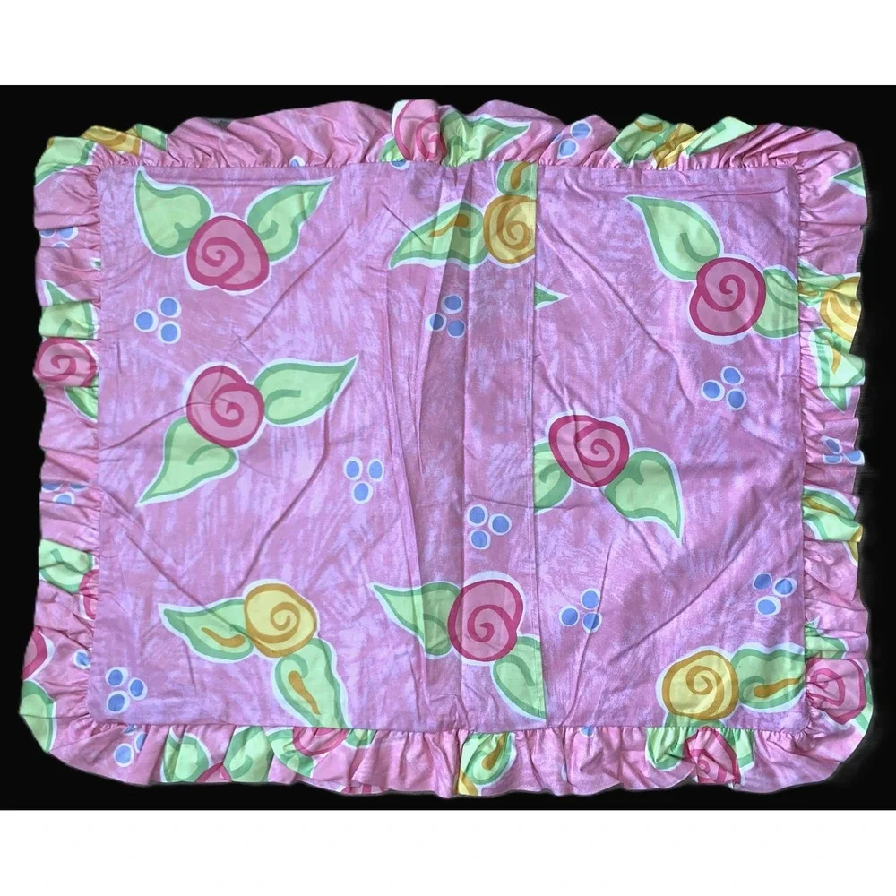 California Kids Dreamtime Ballerina Pair Coordinates Pinks Std Shams NOS Vtg Y2K